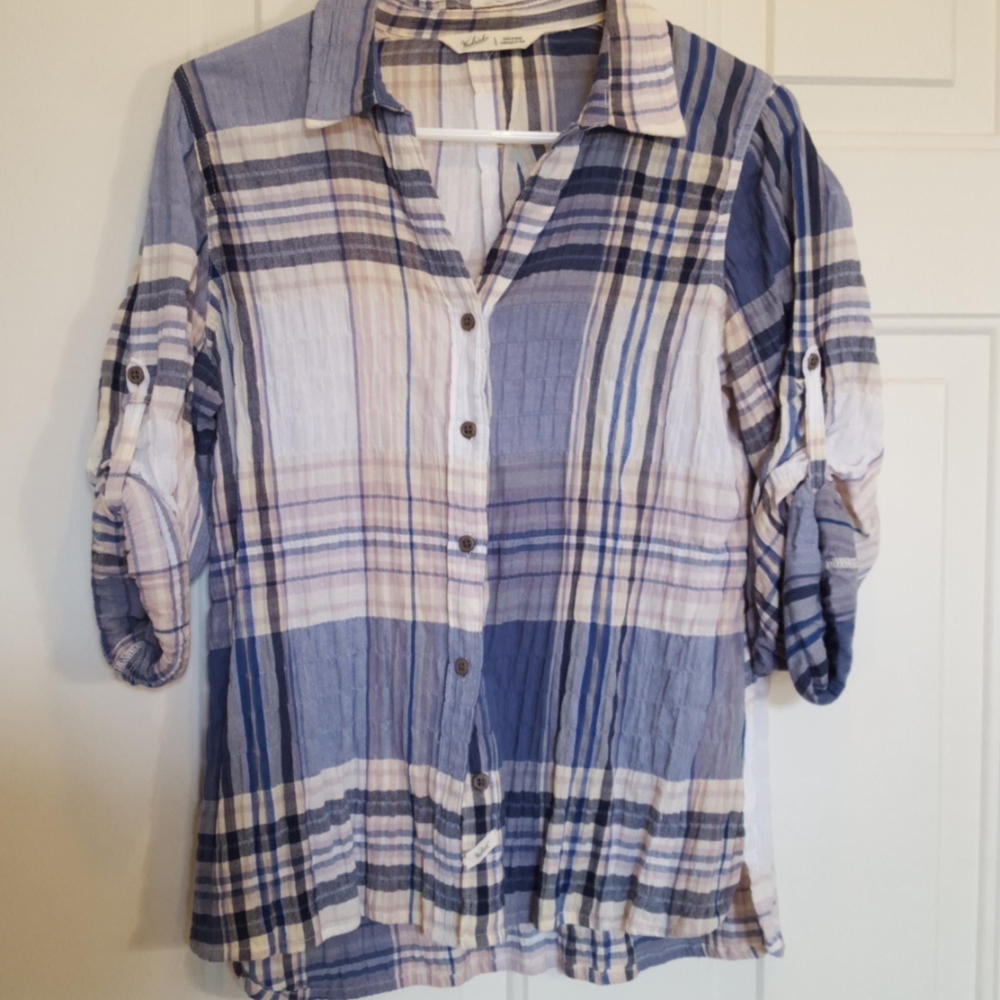 Woolrich Organic Cotton button down top new without tag